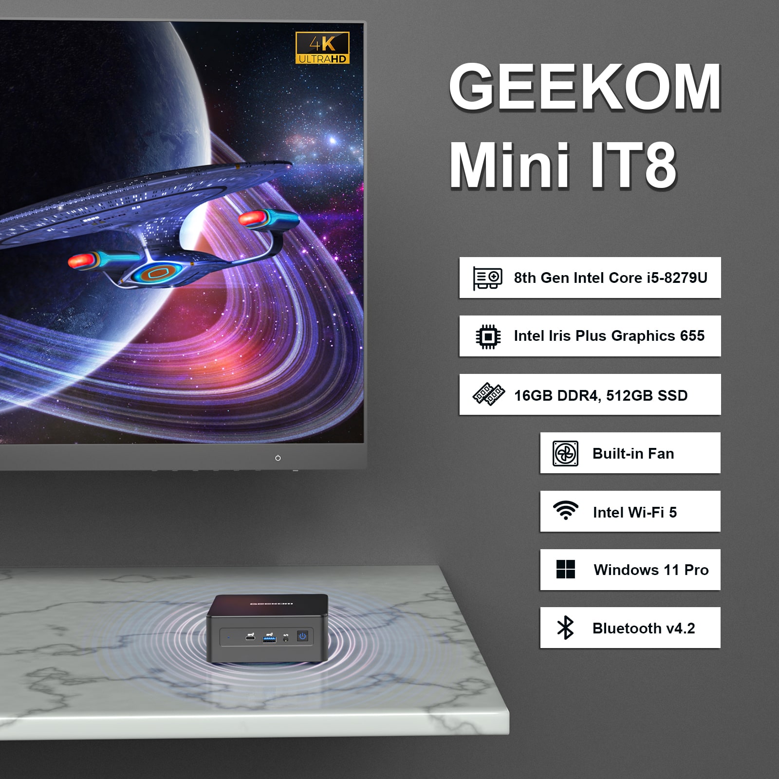 GEEKOM MINI IT8: Best 4K Small PC with Windows 11 for Sale