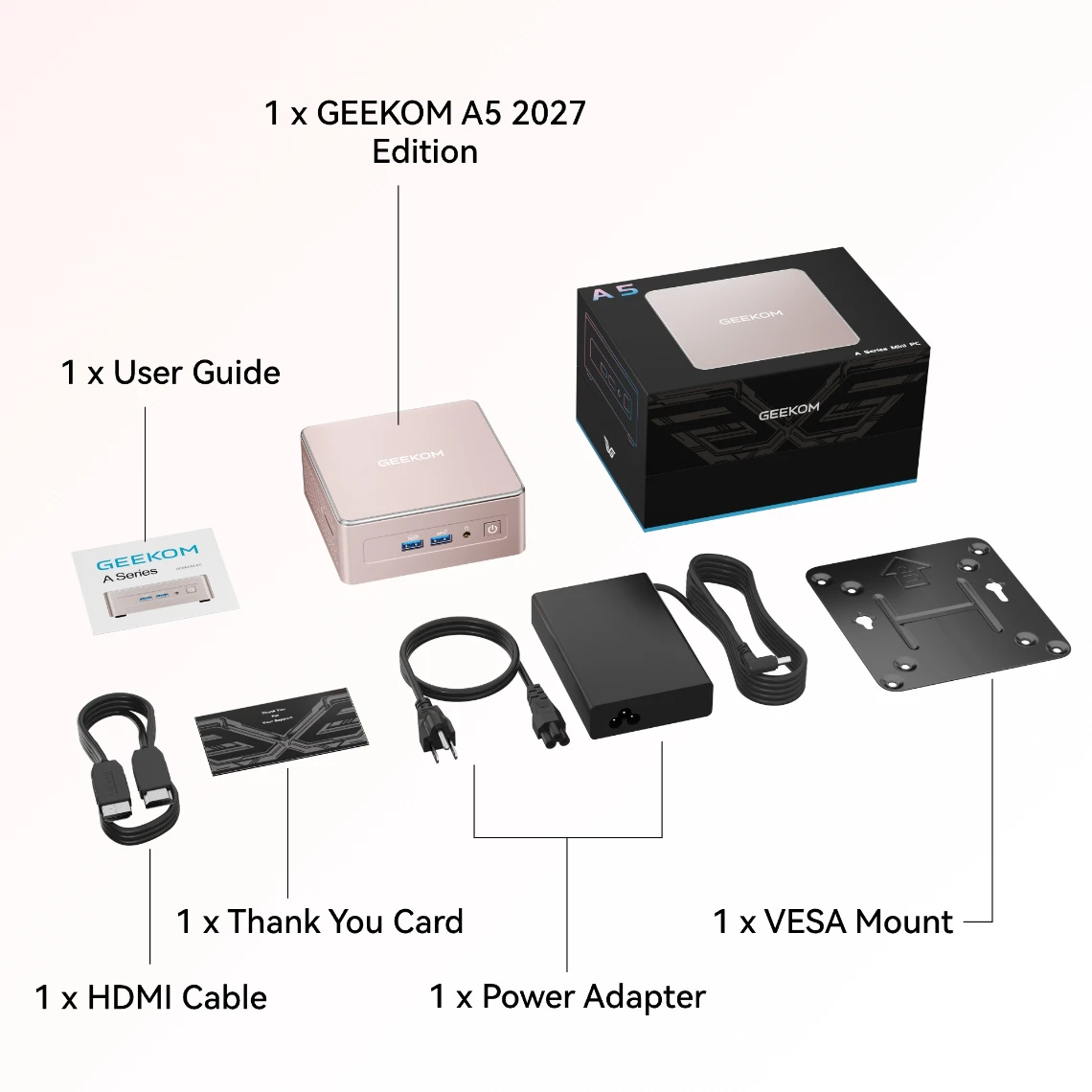 【未開封品】GEEKOM AシリーズミニPC GEEKOM A5 2027 Mini PC – Ryzen 7/5 | Compact & Powerful
