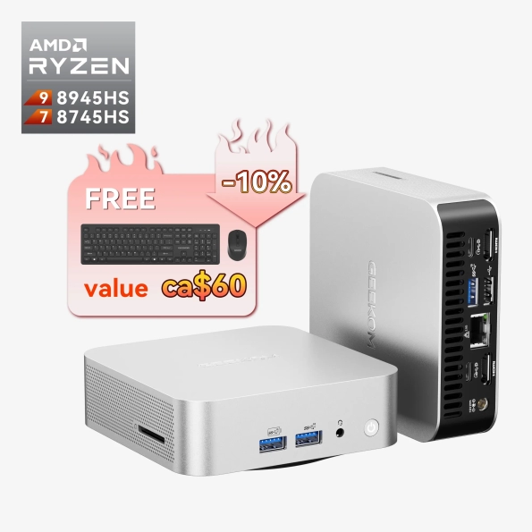 GEEKOM A8 AMD Ryzen™ 9 & Ryzen™ 7 Mini PC