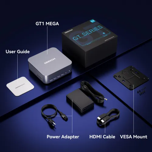 【ZUMI】GEEKOM GT1 mega Core U9-185h GEEKOM GT1 Mega AI Mini PC Intel® Core™ Ultra 9 Processor