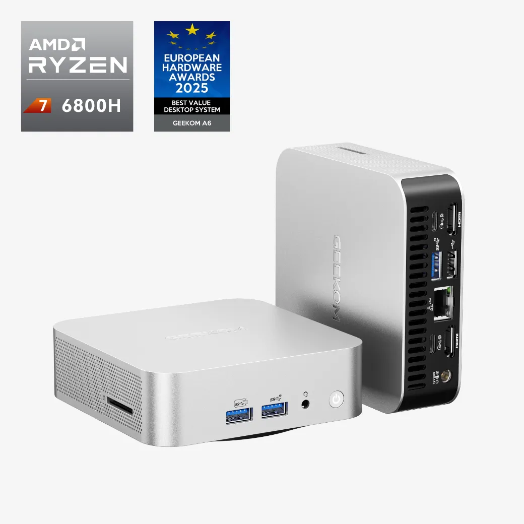 使用1日 GEEKOM A6 ミニPC AMD Ryzen 7 6800H GEEKOM A6 Mini PC with Ryzen 7 6800H | Best Budget Gaming