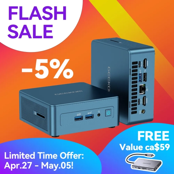 GEEKOM IT13 2025 Edition Mini PC 13th Gen Intel® Core™ i9-13900H/HK