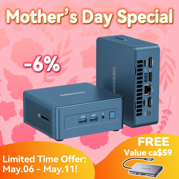 GEEKOM IT13 2025 Edition Mini PC 13th Gen Intel® Core™ i9-13900H/HK