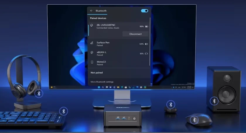 geekom mini PCs CA with bluetooth